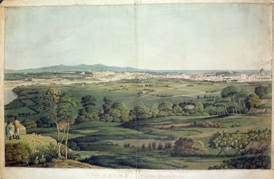 View of Rome from Monte Mario (Engraved by Dubourg) by J.T. Middleton